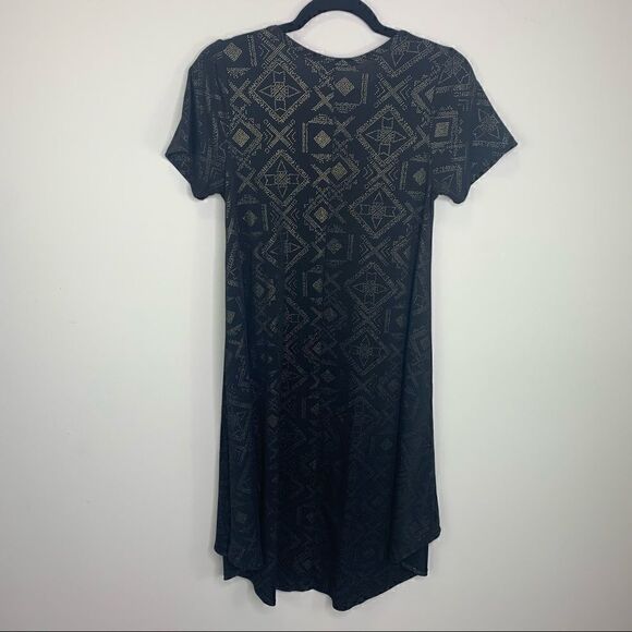 LuLaRoe elegant black gold Carly XS (E1) - Picture 8 of 8